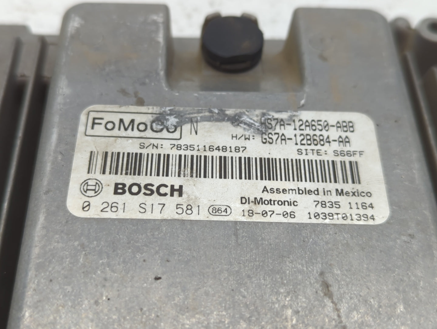 2017-2019 Ford Fusion PCM Engine Control Computer ECU ECM PCU OEM P/N:KS7A-12A650-BCA HS7A-12A650-ABB Fits Fits 2017 2018 20