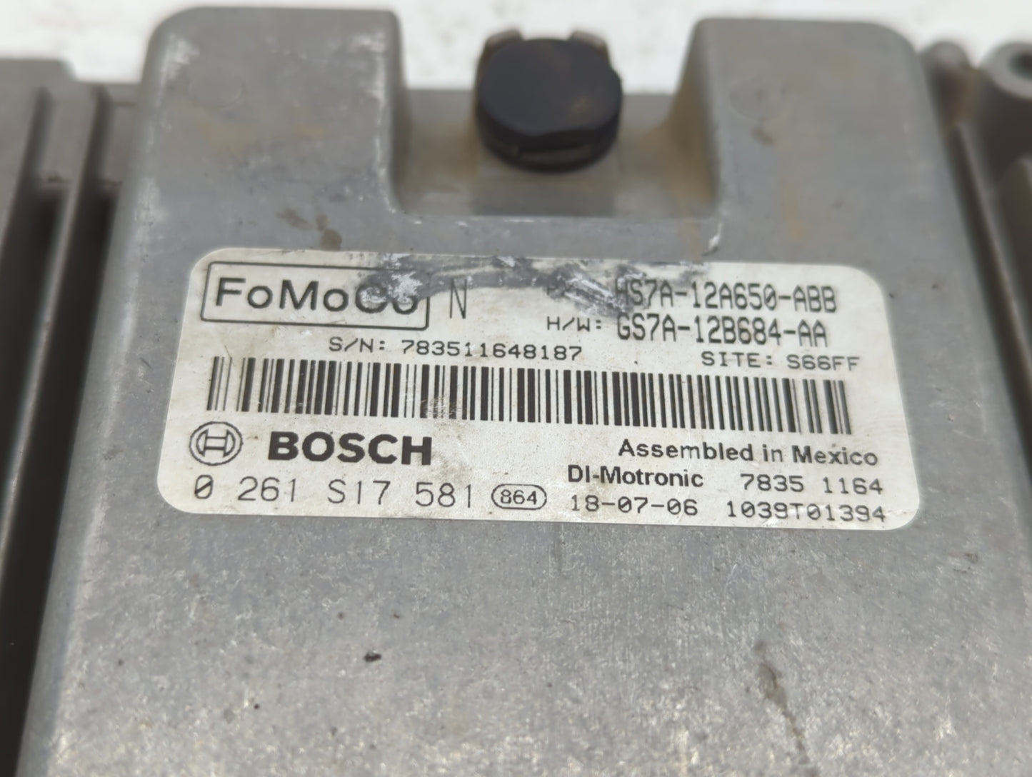 2017-2019 Ford Fusion PCM Engine Control Computer ECU ECM PCU OEM P/N:KS7A-12A650-BCA HS7A-12A650-ABB Fits Fits 2017 2018 20