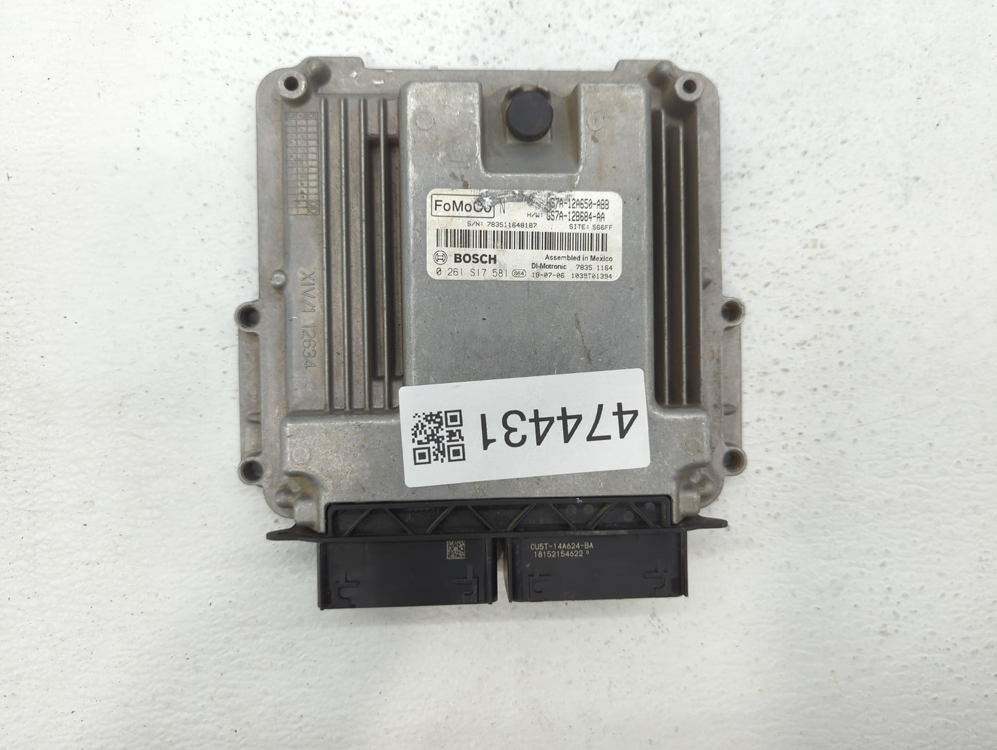 2017-2019 Ford Fusion PCM Engine Control Computer ECU ECM PCU OEM P/N:KS7A-12A650-BCA HS7A-12A650-ABB Fits Fits 2017 2018 20