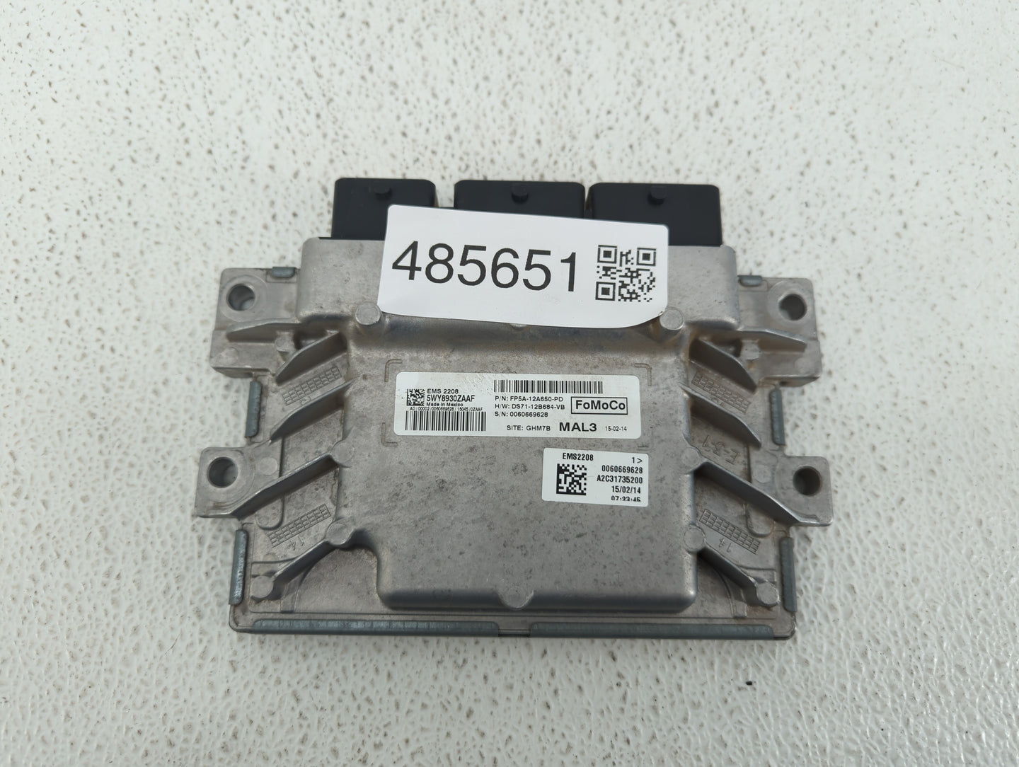 2017-2020 Ford Fusion PCM Engine Control Computer ECU ECM PCU OEM P/N:DS71-12B684-VB DS71-12B684-VC Fits OEM Used Auto Parts