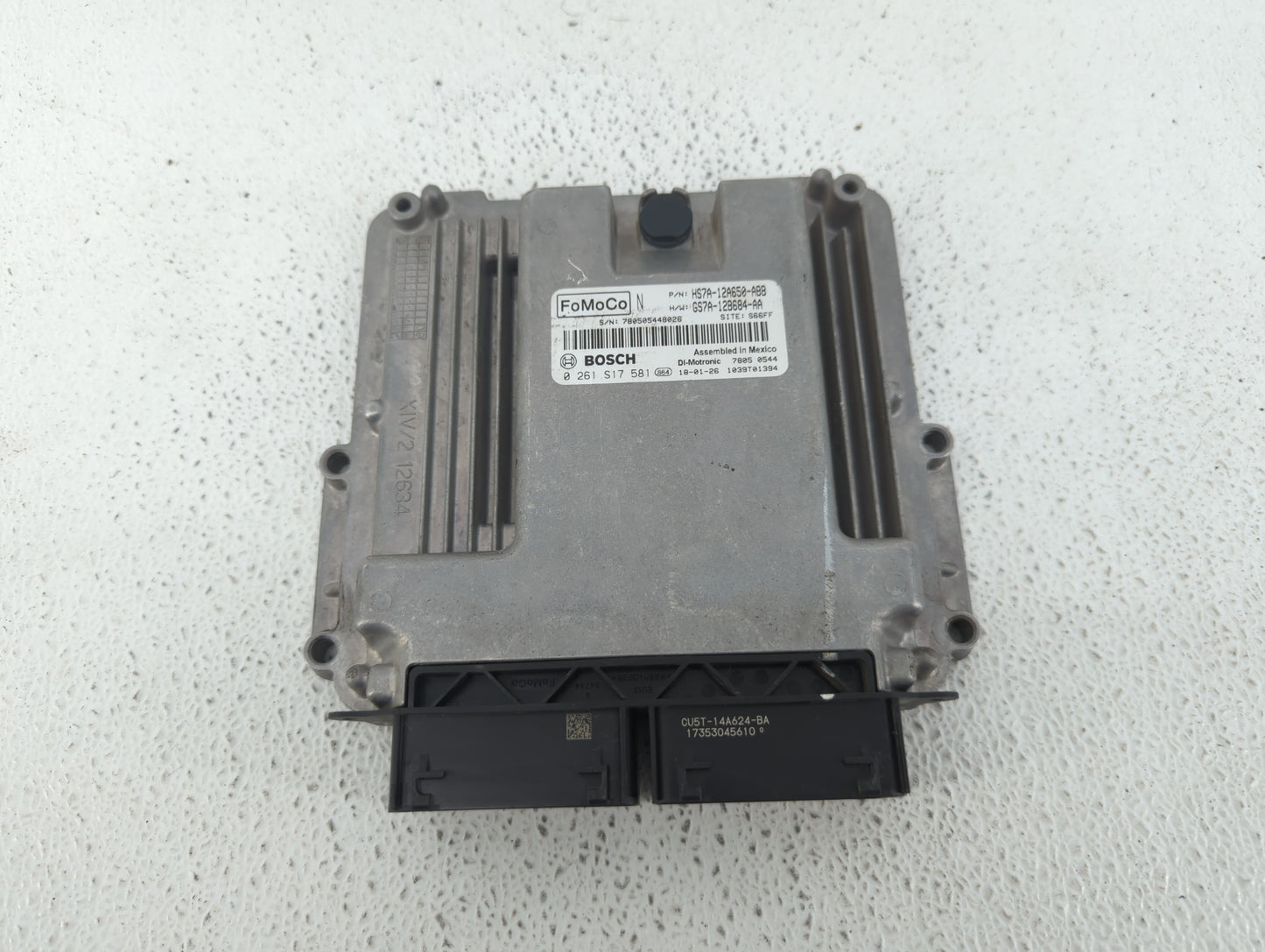 2017-2019 Ford Fusion PCM Engine Control Computer ECU ECM PCU OEM P/N:KS7A-12A650-BCA HS7A-12A650-ABB Fits Fits 2017 2018 20