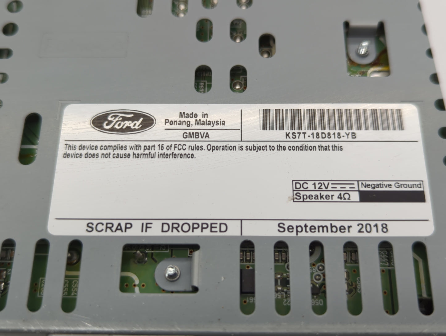 2017-2020 Ford Fusion Am Fm Cd Player Radio Receiver - Oemusedautoparts1.com