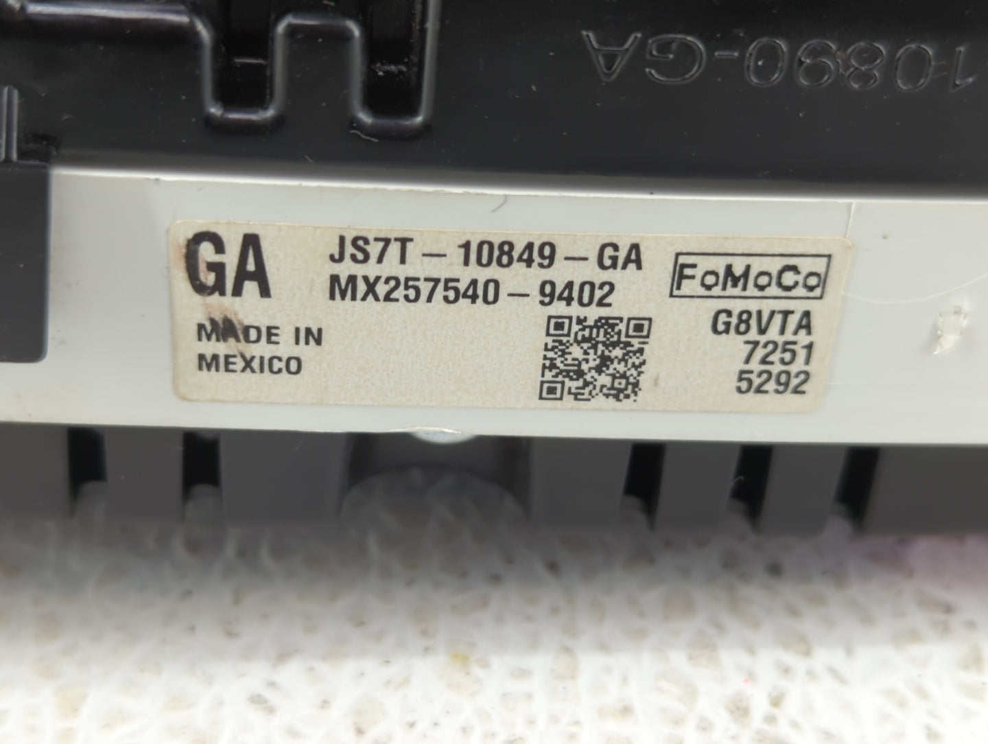 2018 Ford Fusion Instrument Cluster Speedometer Gauges P/N:JS7T-10849-GA JS7T-10849-MA Fits OEM Used Auto Parts - Oemusedaut