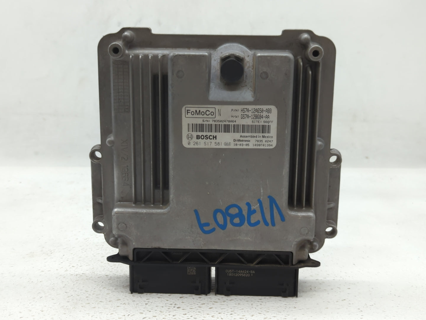 2017-2019 Ford Fusion PCM Engine Control Computer ECU ECM PCU OEM P/N:KS7A-12A650-BCA HS7A-12A650-ABB Fits Fits 2017 2018 20