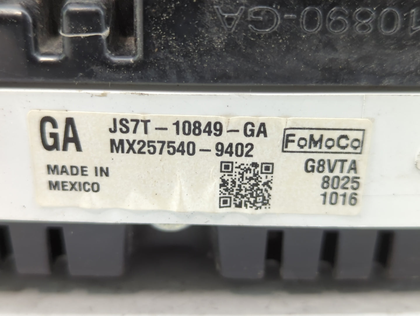 2018 Ford Fusion Instrument Cluster Speedometer Gauges P/N:JS7T-10849-MA JS7T-10849-GA Fits OEM Used Auto Parts - Oemusedaut