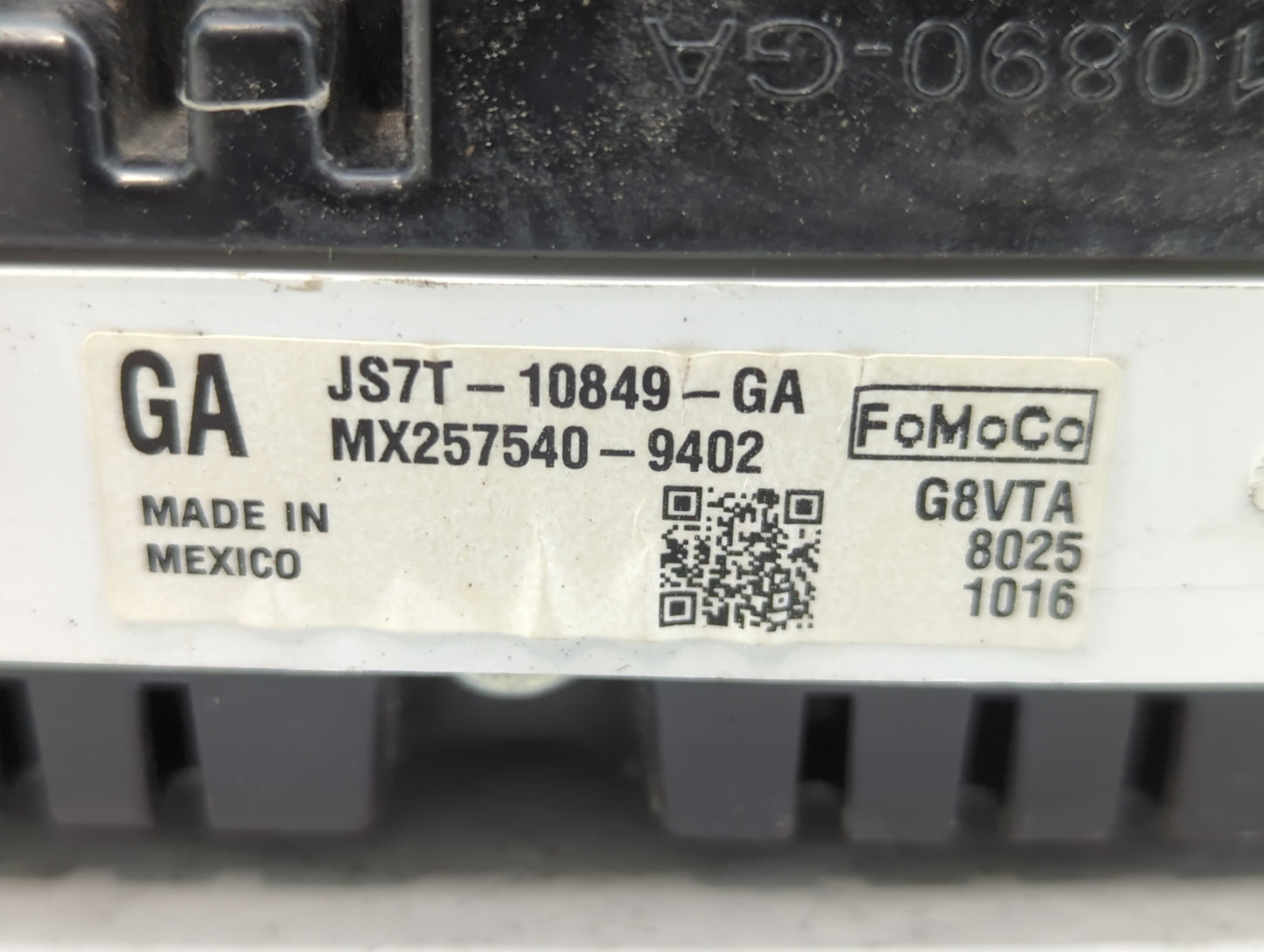 2018 Ford Fusion Instrument Cluster Speedometer Gauges P/N:JS7T-10849-MA JS7T-10849-GA Fits OEM Used Auto Parts - Oemusedaut