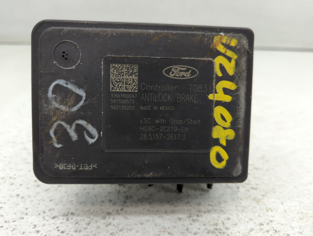 2017-2018 Ford Fusion Anti-Lock Brake ABS Pump Module Actuator OEM P/N:HG9C-2B373-BH Fits Fits 2017 2018 OEM Used Auto Parts