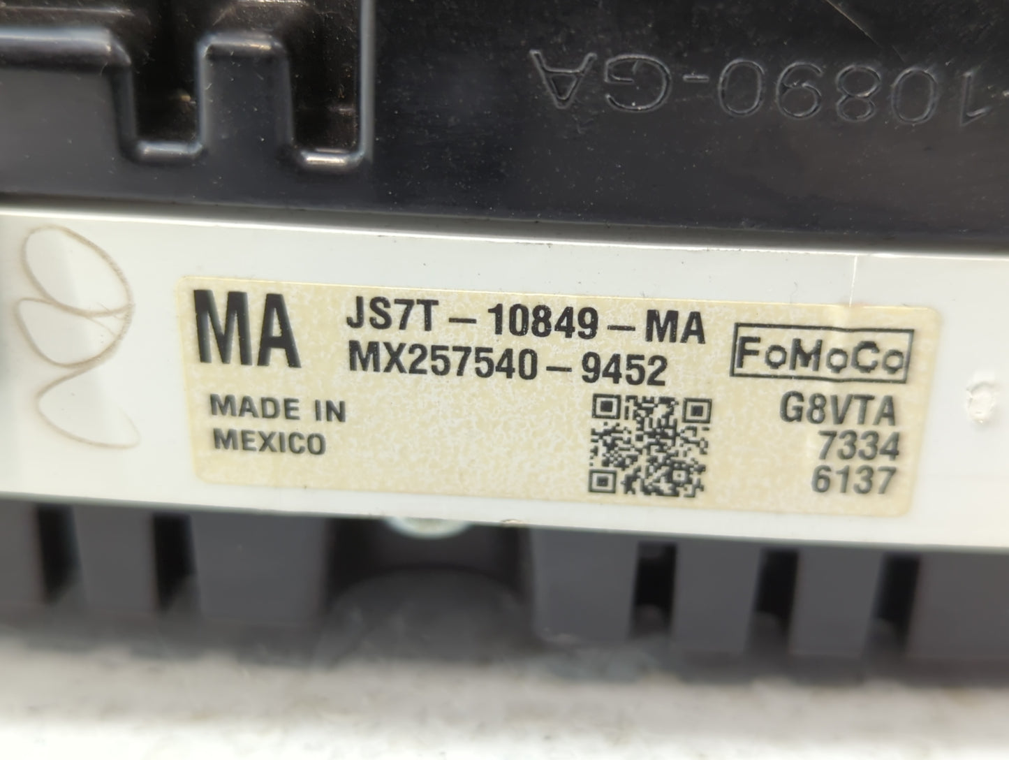 2018 Ford Fusion Instrument Cluster Speedometer Gauges P/N:JS7T-10849-GA JS7T-10849-MA Fits OEM Used Auto Parts - Oemusedaut