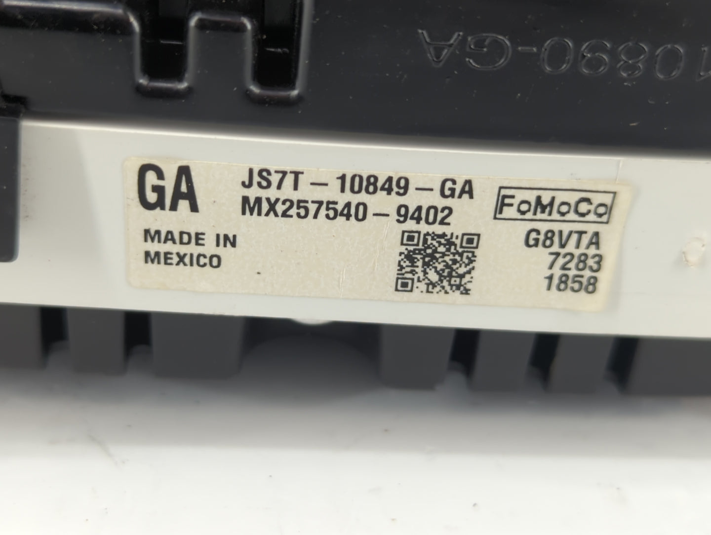 2018 Ford Fusion Instrument Cluster Speedometer Gauges P/N:JS7T-10849-GA Fits OEM Used Auto Parts - Oemusedautoparts1.com