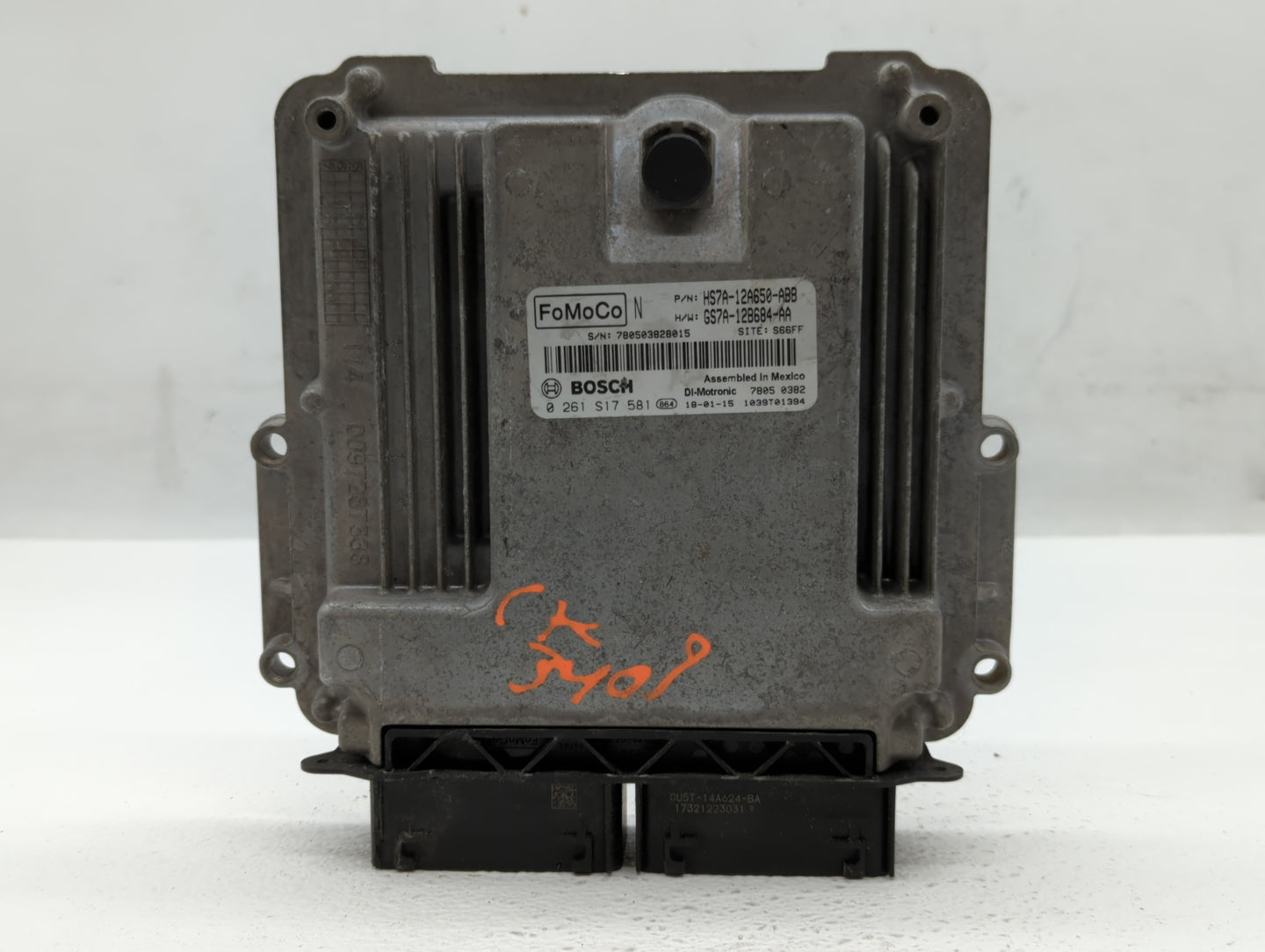 2017-2019 Ford Fusion PCM Engine Control Computer ECU ECM PCU OEM P/N:CU5T-14A624-BA GS7A-12B684-AA Fits Fits 2017 2018 2019