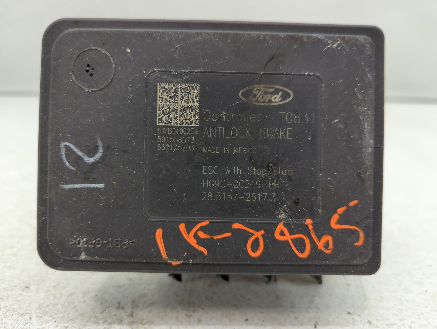 2017-2018 Ford Fusion ABS Pump Control Module Replacement P/N:HG9C-2B373-BH Fits Fits 2017 2018 OEM Used Auto Parts - Oemuse