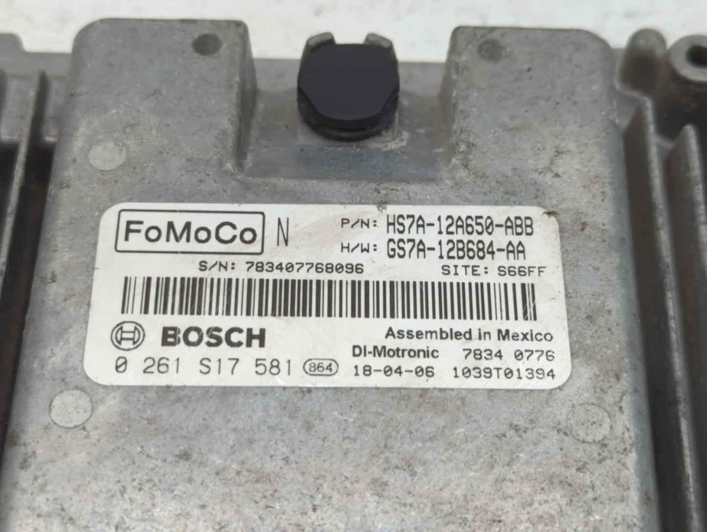 2017-2019 Ford Fusion PCM Engine Control Computer ECU ECM PCU OEM P/N:HS7A-12A650-ABB Fits Fits 2017 2018 2019 OEM Used Auto