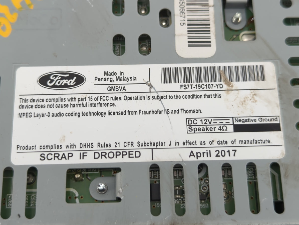 2017-2020 Ford Fusion Radio Control Panel 583065 - Oemusedautoparts1.com