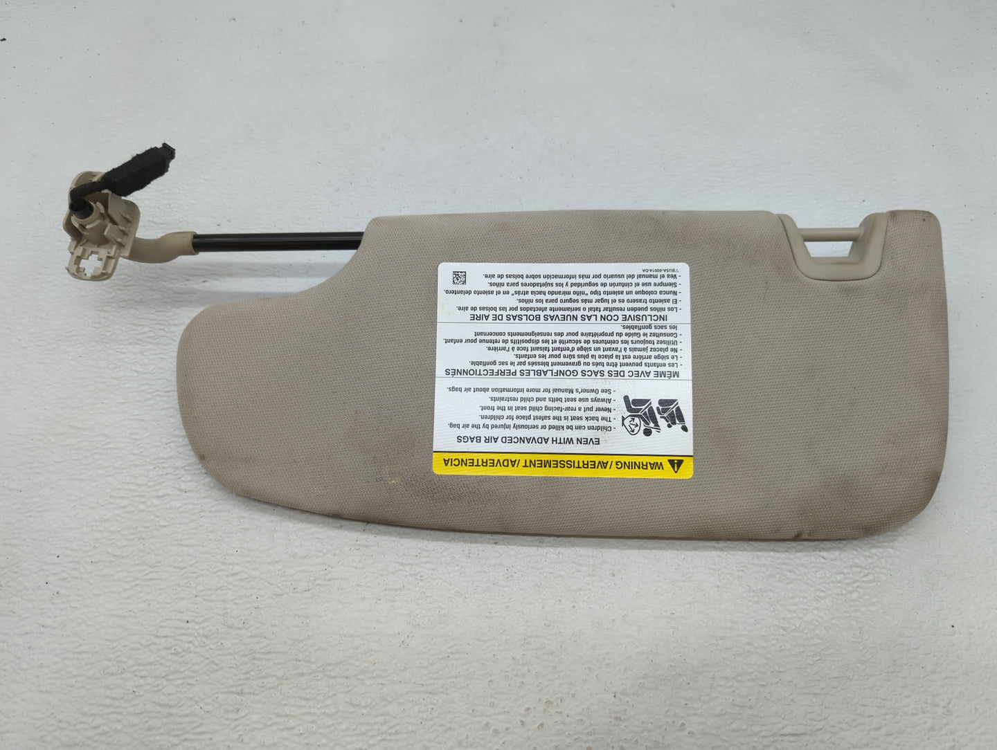 2017-2020 Ford Fusion Sun Visor Shade Replacement Passenger Right Mirror Fits Fits 2017 2018 2019 2020 OEM Used Auto Parts -