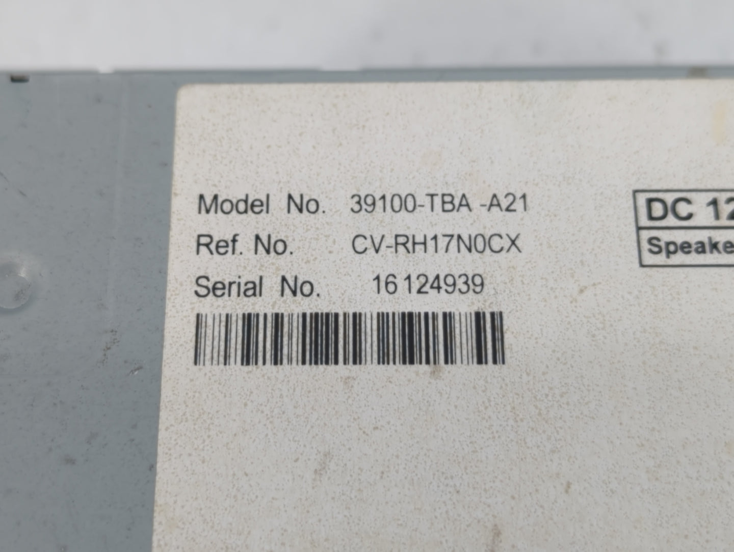 2016-2020 Ford Fusion Radio AM FM Cd Player Receiver Replacement P/N:39100-TBA-A21 Fits Fits 2016 2017 2018 2019 2020 OEM Us