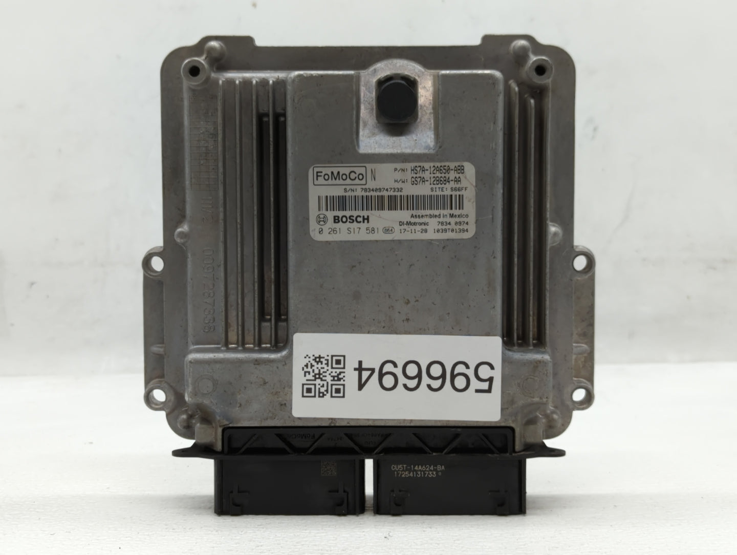 2017-2019 Ford Fusion PCM Engine Control Computer ECU ECM PCU OEM P/N:HS7A-12A650-ABB Fits Fits 2017 2018 2019 OEM Used Auto