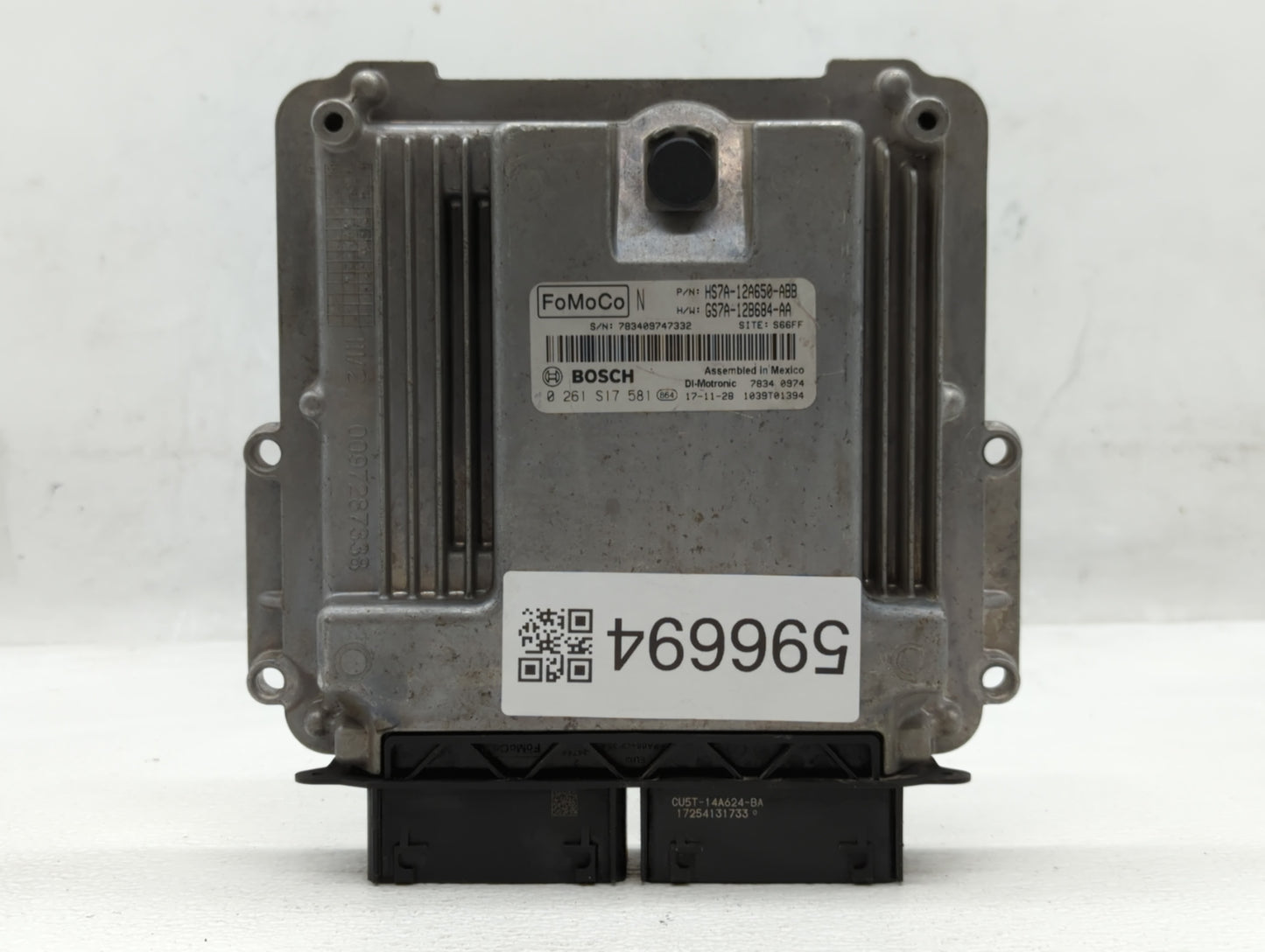 2017-2019 Ford Fusion PCM Engine Control Computer ECU ECM PCU OEM P/N:HS7A-12A650-ABB Fits Fits 2017 2018 2019 OEM Used Auto