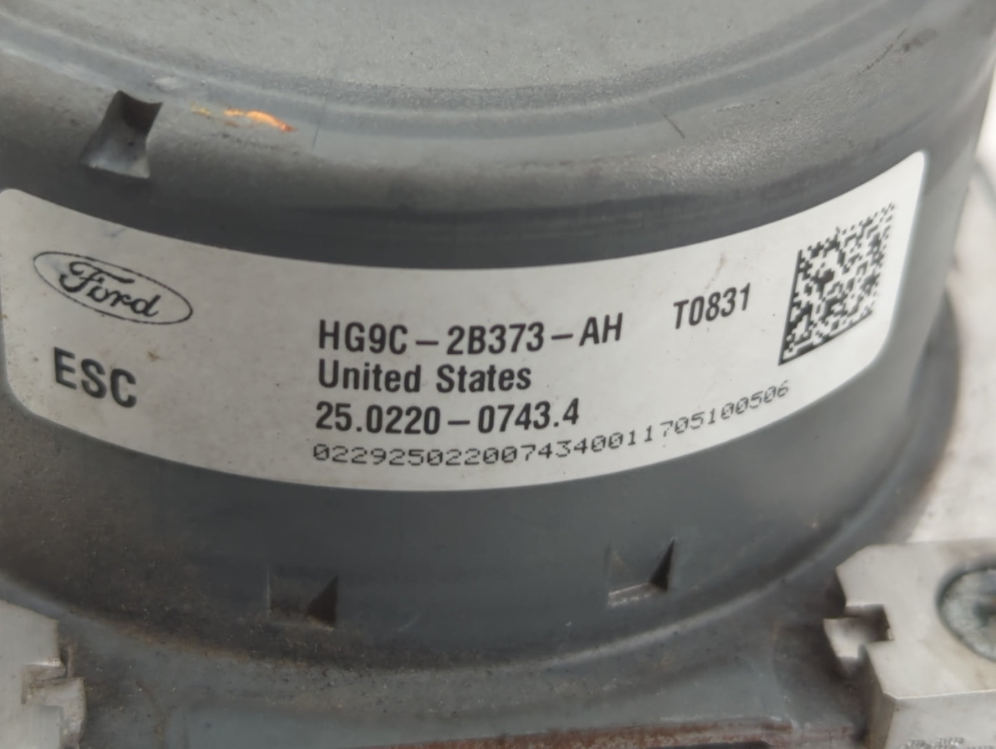 2017-2018 Ford Fusion ABS Pump Control Module Replacement P/N:HG9C-2B373-AH Fits Fits 2017 2018 OEM Used Auto Parts - Oemuse