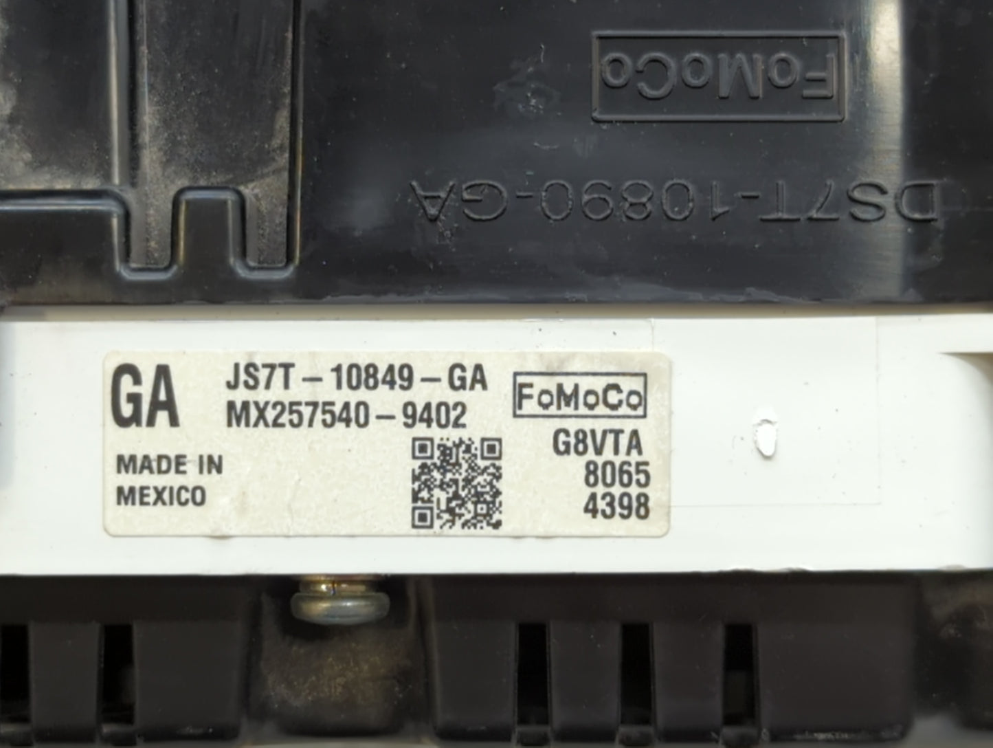 2018 Ford Fusion Instrument Cluster Speedometer Gauges P/N:JS7T-10849-GA Fits OEM Used Auto Parts - Oemusedautoparts1.com