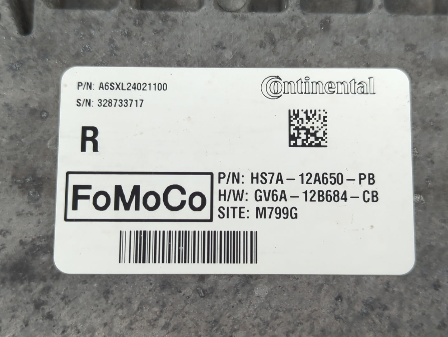 2017-2020 Ford Fusion PCM Engine Control Computer ECU ECM PCU OEM P/N:GV6A-12B684-CB HS7A-12A650-PB Fits OEM Used Auto Parts