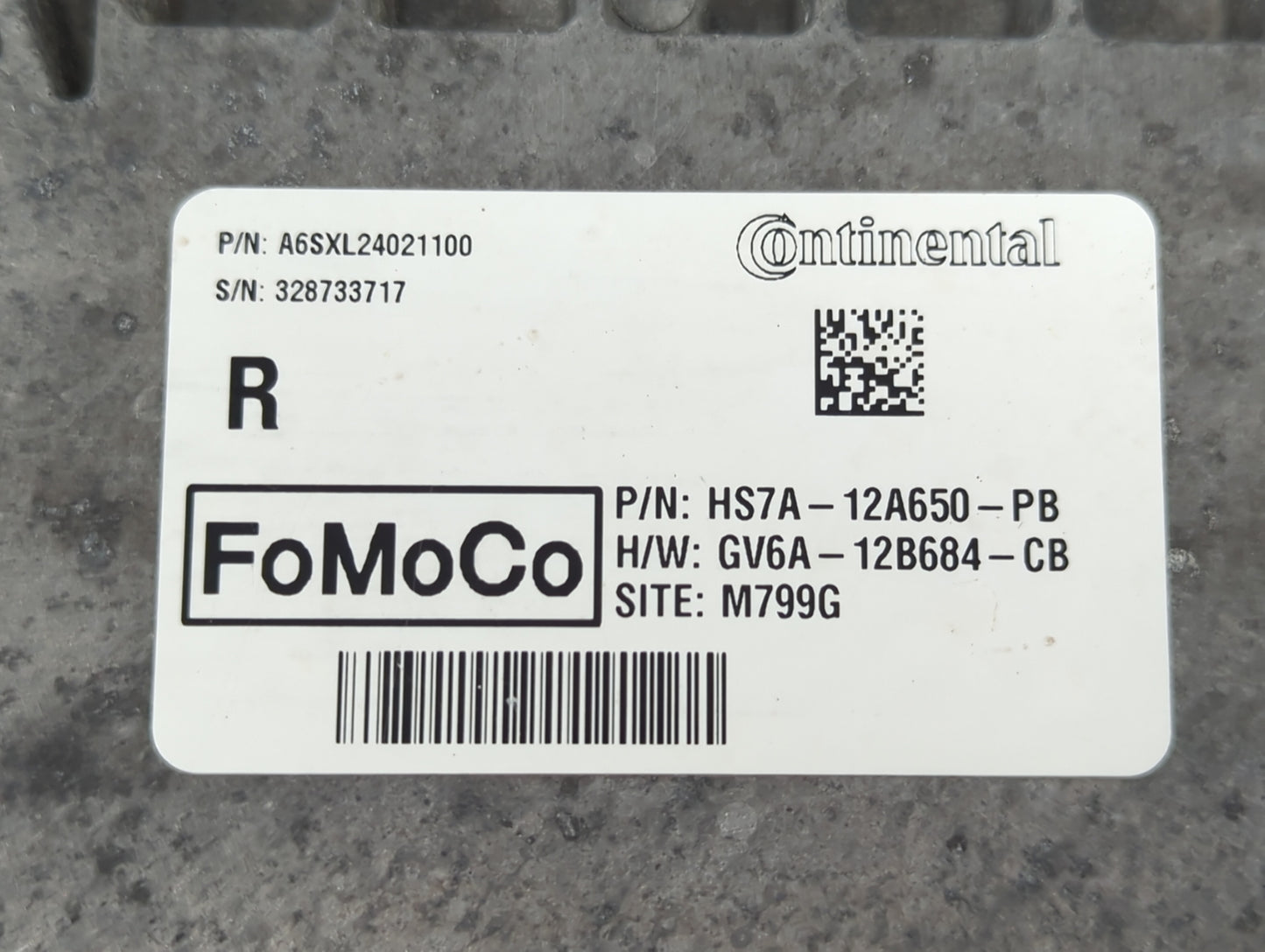 2017-2020 Ford Fusion PCM Engine Control Computer ECU ECM PCU OEM P/N:GV6A-12B684-CB HS7A-12A650-PB Fits OEM Used Auto Parts