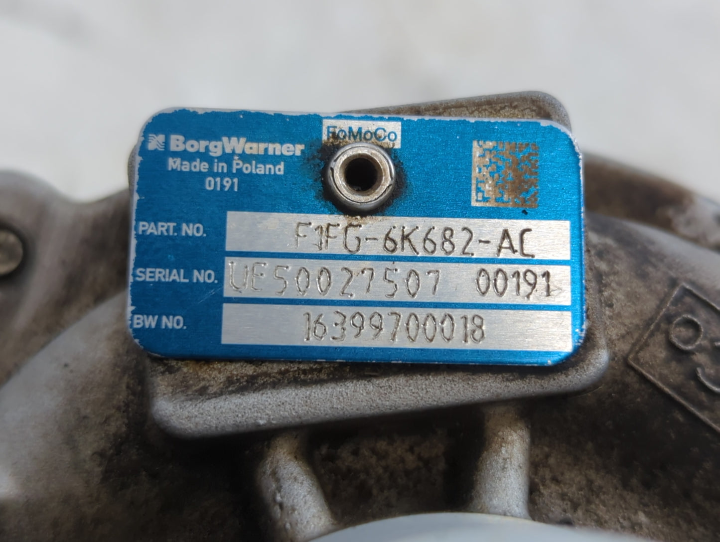 2014 Ford Fusion Turbocharger Turbo Charger Super Charger Supercharger - Oemusedautoparts1.com