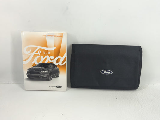2018 Ford Fusion Owners Manual Book Guide P/N:JE5J 19A321 AA OEM Used Auto Parts - Oemusedautoparts1.com