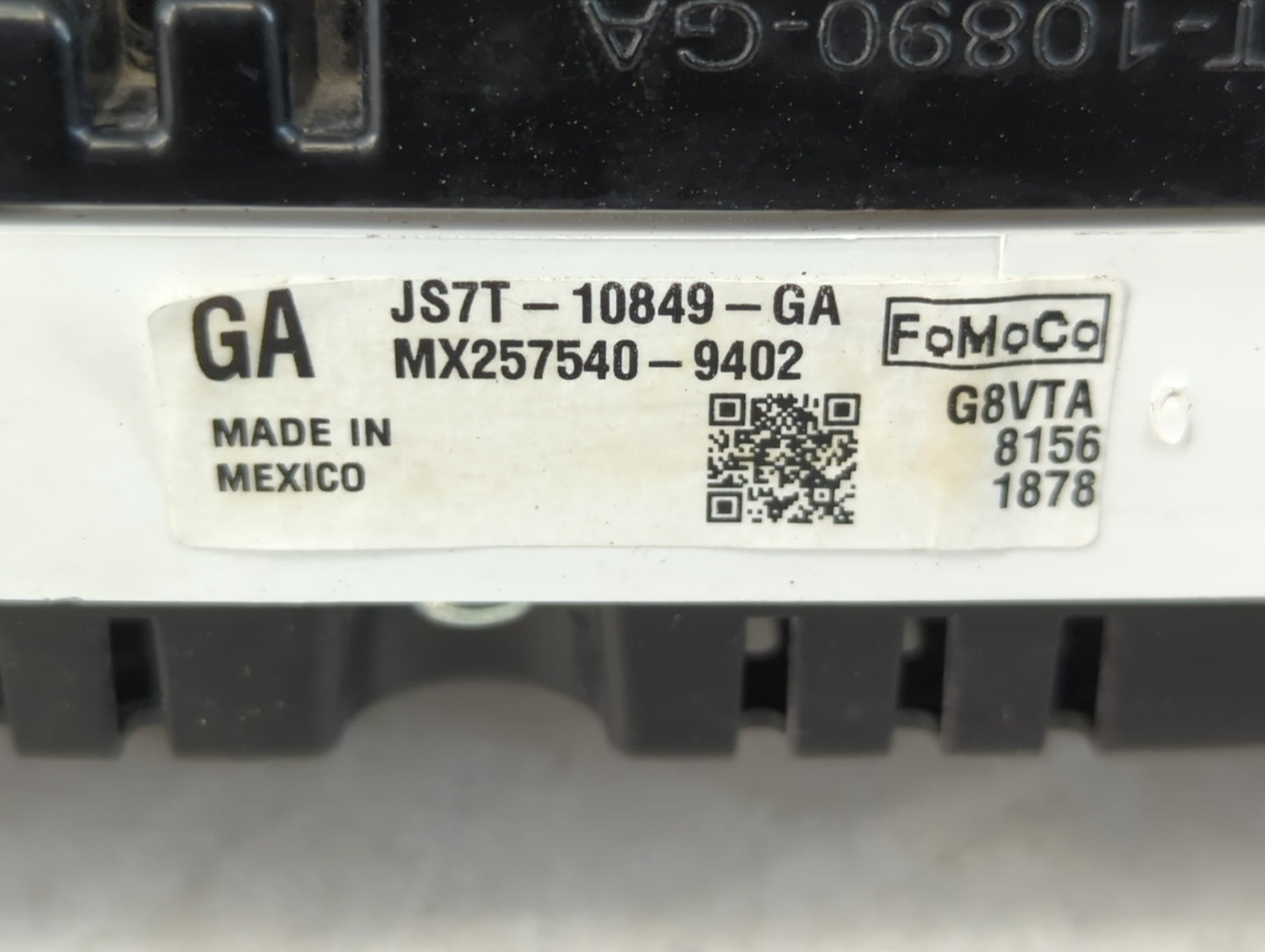 2018 Ford Fusion Instrument Cluster Speedometer Gauges P/N:JS7T-10849-GA Fits OEM Used Auto Parts - Oemusedautoparts1.com