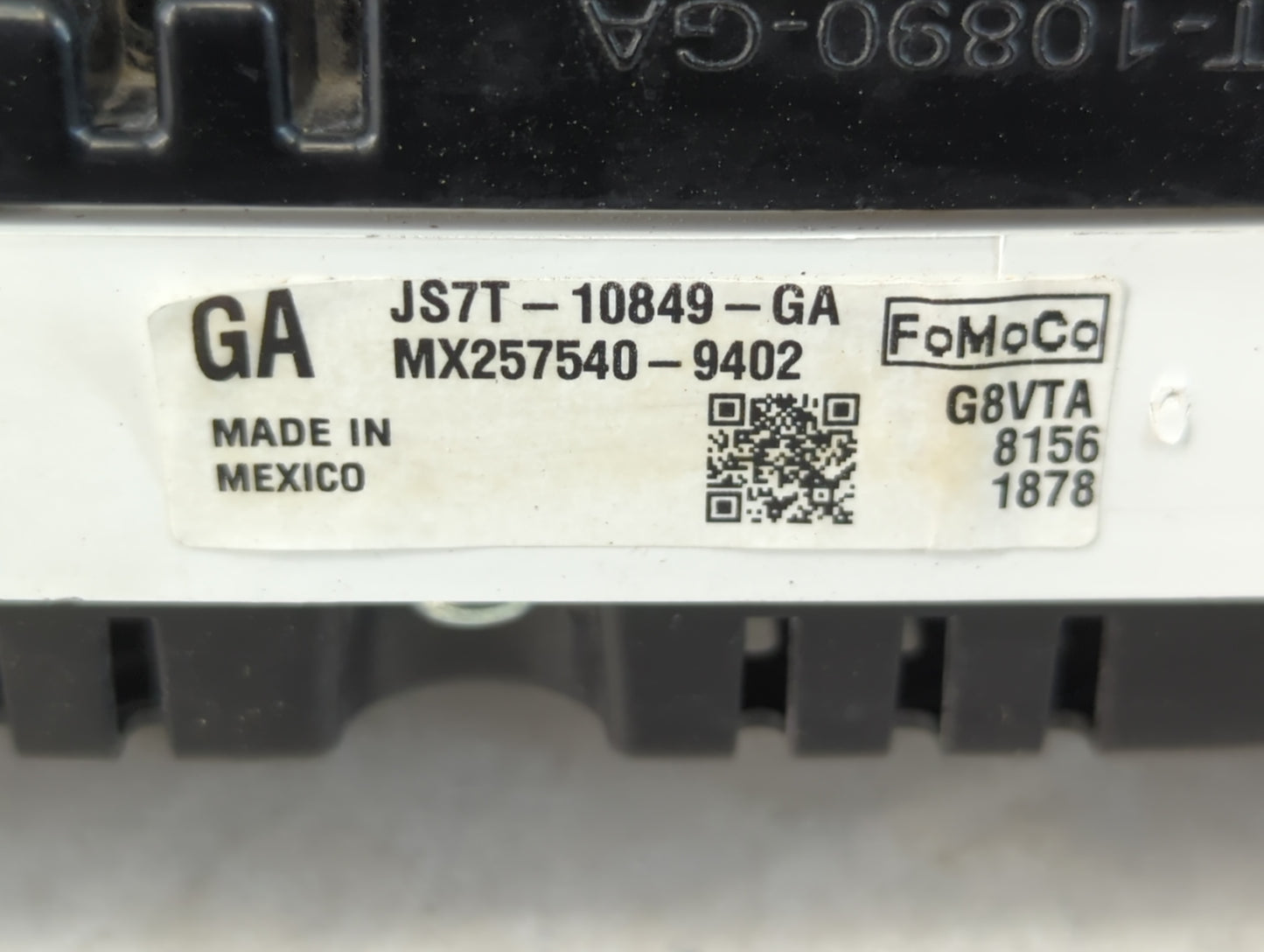 2018 Ford Fusion Instrument Cluster Speedometer Gauges P/N:JS7T-10849-GA Fits OEM Used Auto Parts - Oemusedautoparts1.com