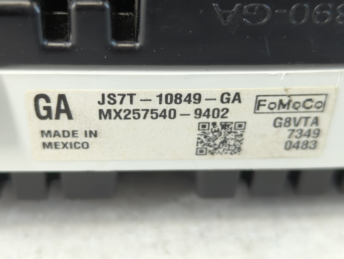 2018 Ford Fusion Instrument Cluster Speedometer Gauges P/N:JS7T-10849-GA Fits OEM Used Auto Parts - Oemusedautoparts1.com