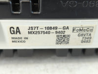 2018 Ford Fusion Instrument Cluster Speedometer Gauges P/N:JS7T-10849-GA Fits OEM Used Auto Parts - Oemusedautoparts1.com