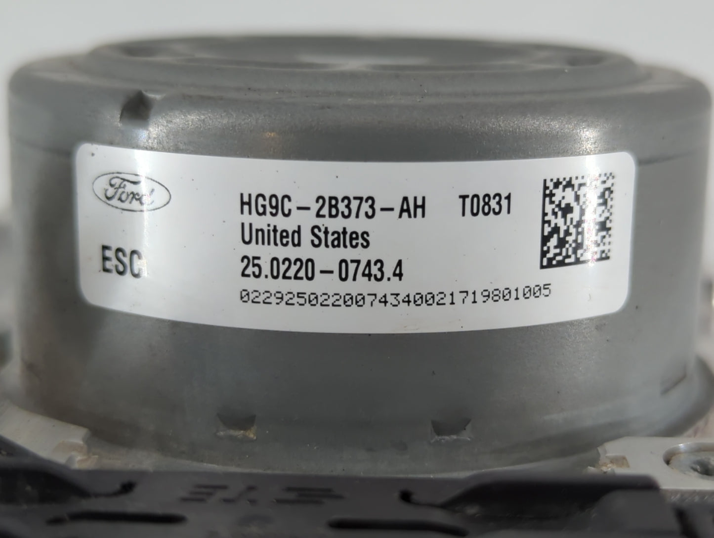 2017-2018 Ford Fusion ABS Pump Control Module Replacement P/N:HG9C-2B373-AH Fits Fits 2017 2018 OEM Used Auto Parts - Oemuse