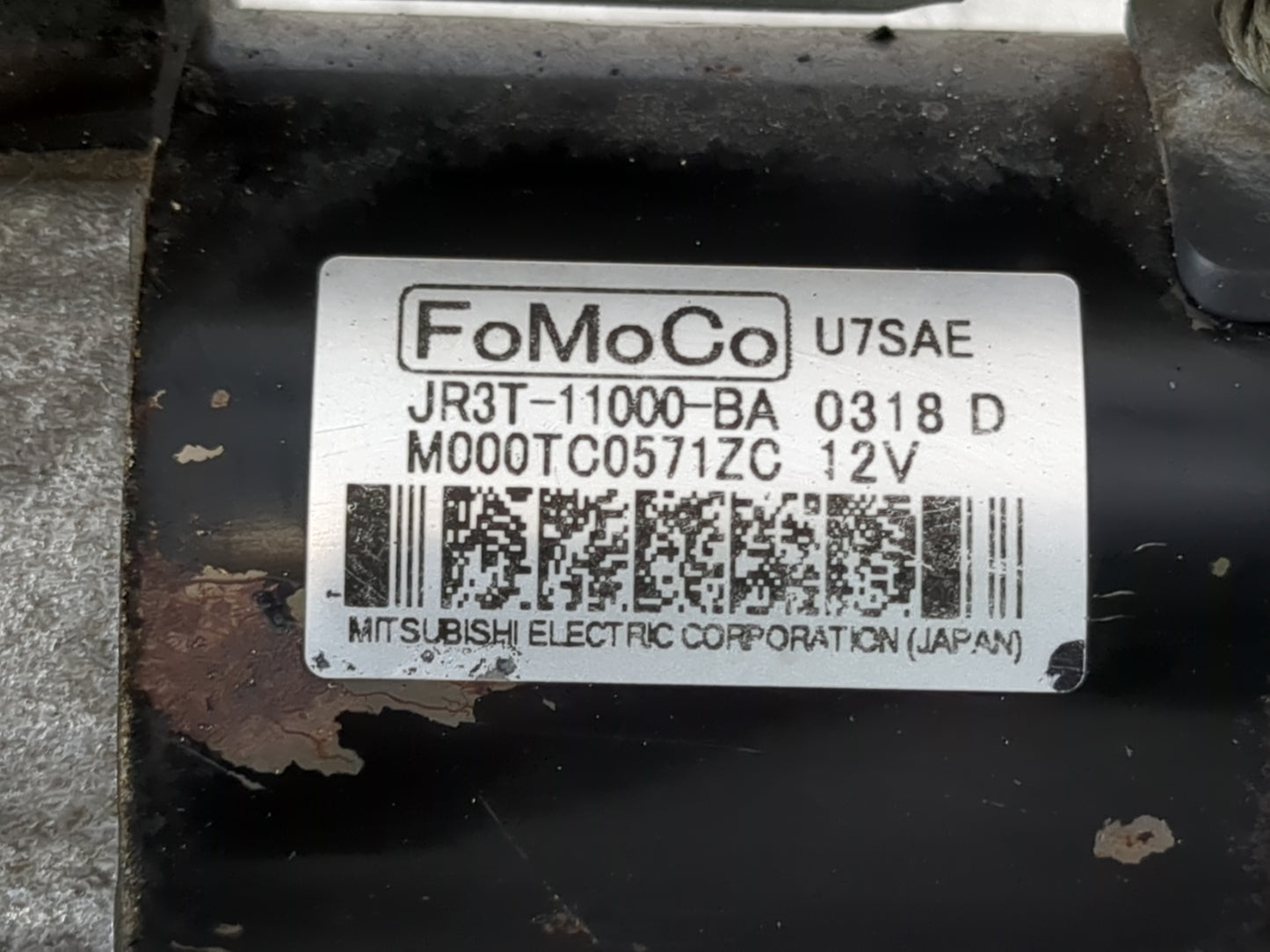 2018-2022 Ford Mustang Car Starter Motor Solenoid OEM P/N:M000TC0571ZC JR3T-11000-BA Fits Fits 2018 2019 2020 2021 2022 OEM 