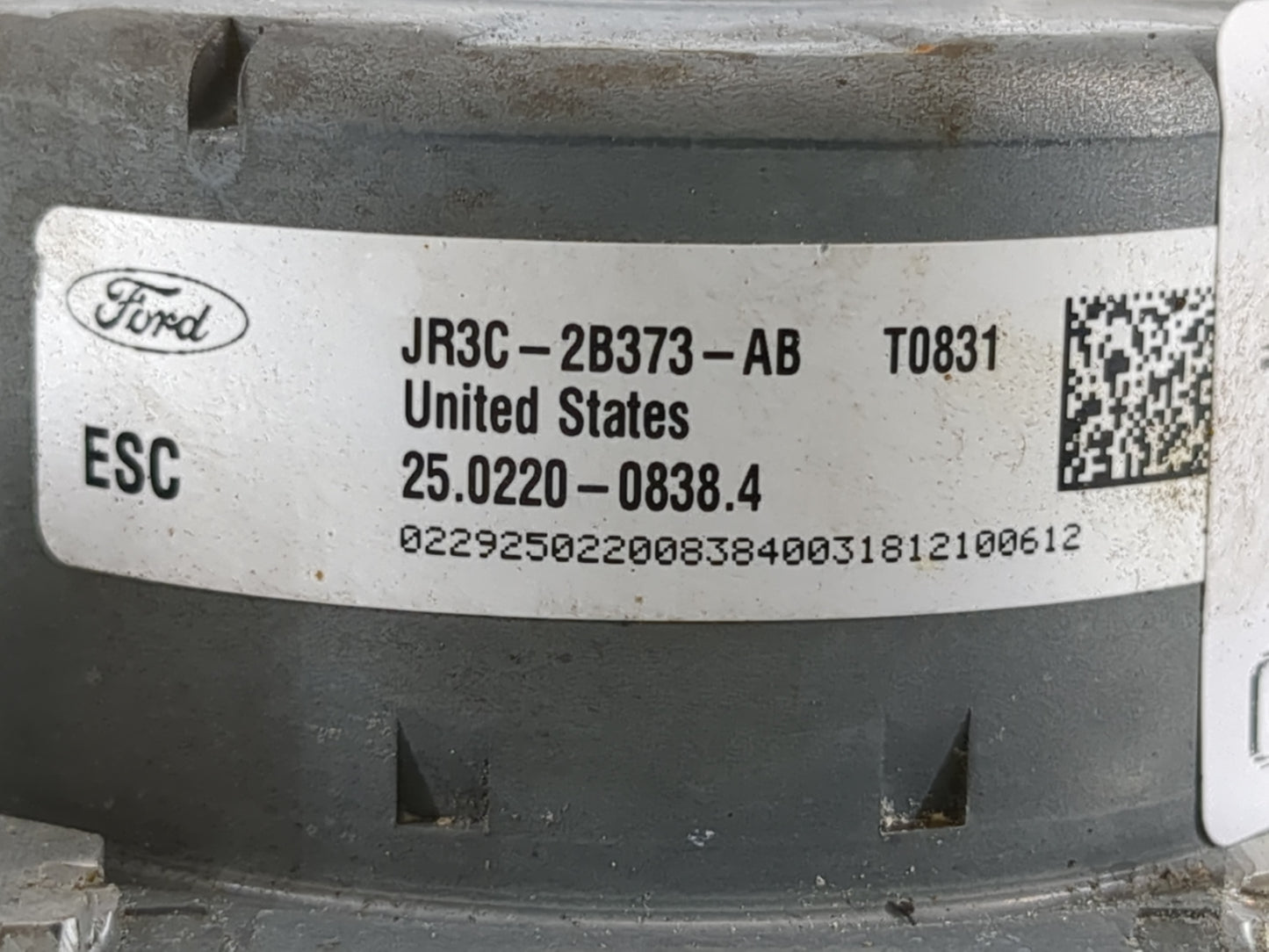 2018 Ford Mustang ABS Pump Control Module Replacement P/N:JR3C-2B373-AB Fits OEM Used Auto Parts - Oemusedautoparts1.com
