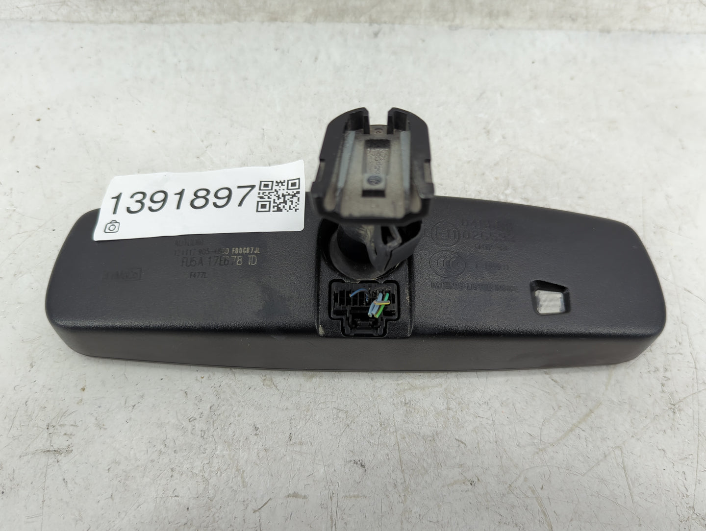 2015-2022 Ford Mustang Interior Rear View Mirror Replacement OEM Fits Fits 2015 2016 2017 2018 2019 2020 2021 2022 OEM Used 