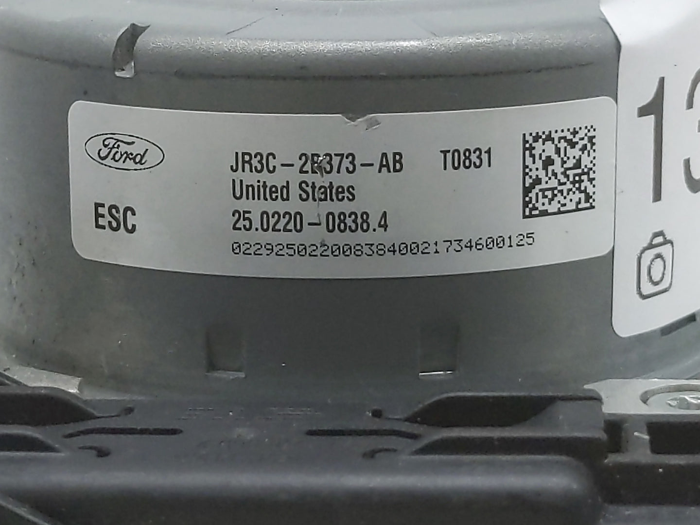 2018 Ford Mustang ABS Pump Control Module Replacement P/N:JR3C-2B373-AB Fits OEM Used Auto Parts - Oemusedautoparts1.com