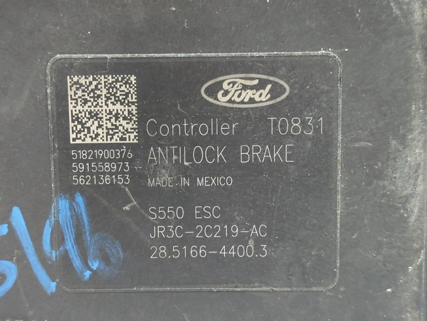 2018 Ford Mustang ABS Pump Control Module Replacement P/N:JR3C-2B373-AB Fits OEM Used Auto Parts - Oemusedautoparts1.com