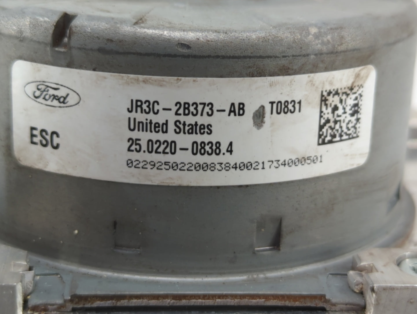 2018 Ford Mustang ABS Pump Control Module Replacement P/N:JR3C-2B373-AB Fits OEM Used Auto Parts - Oemusedautoparts1.com