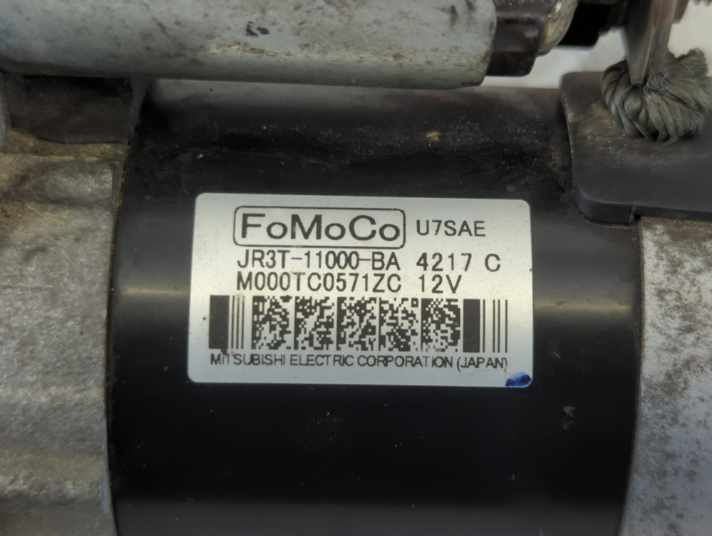 2018-2022 Ford Mustang Car Starter Motor Solenoid OEM P/N:M000TC0571ZC JR3T-11000-BA Fits Fits 2018 2019 2020 2021 2022 OEM 