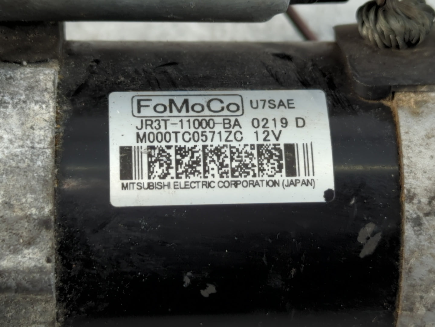 2018-2022 Ford Mustang Car Starter Motor Solenoid OEM P/N:M000TC0571ZC JR3T-11000-BA Fits Fits 2018 2019 2020 2021 2022 OEM 
