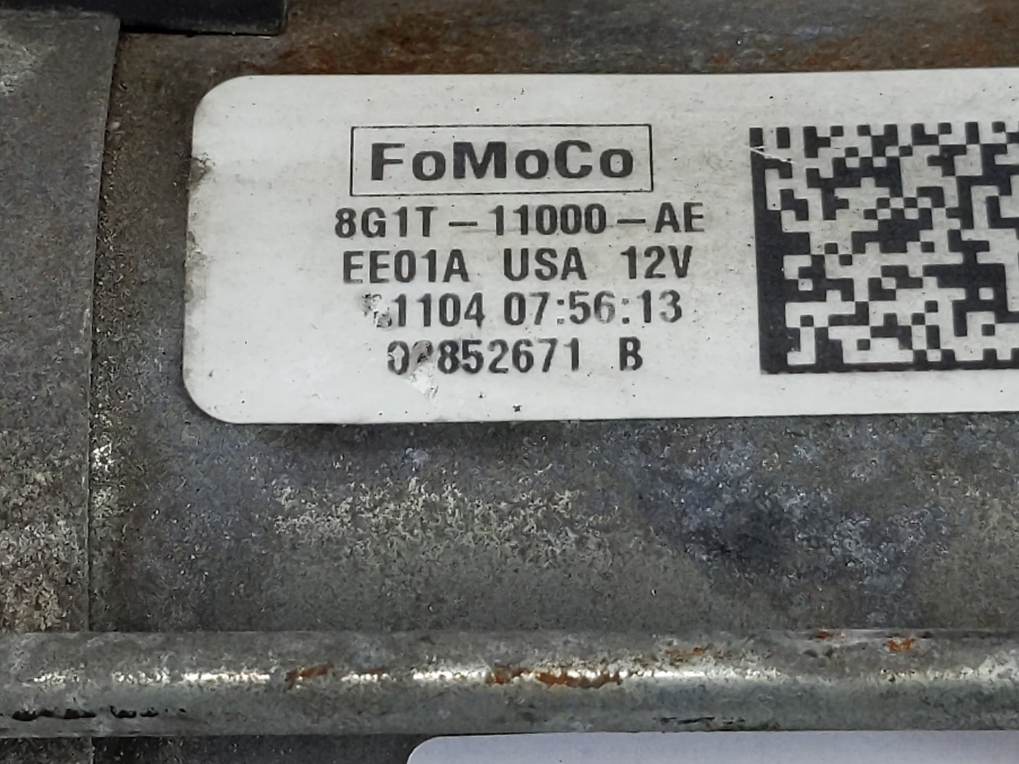 2008-2019 Ford Taurus Car Starter Motor Solenoid OEM P/N:8G1T-11000-AE Fits OEM Used Auto Parts - Oemusedautoparts1.com