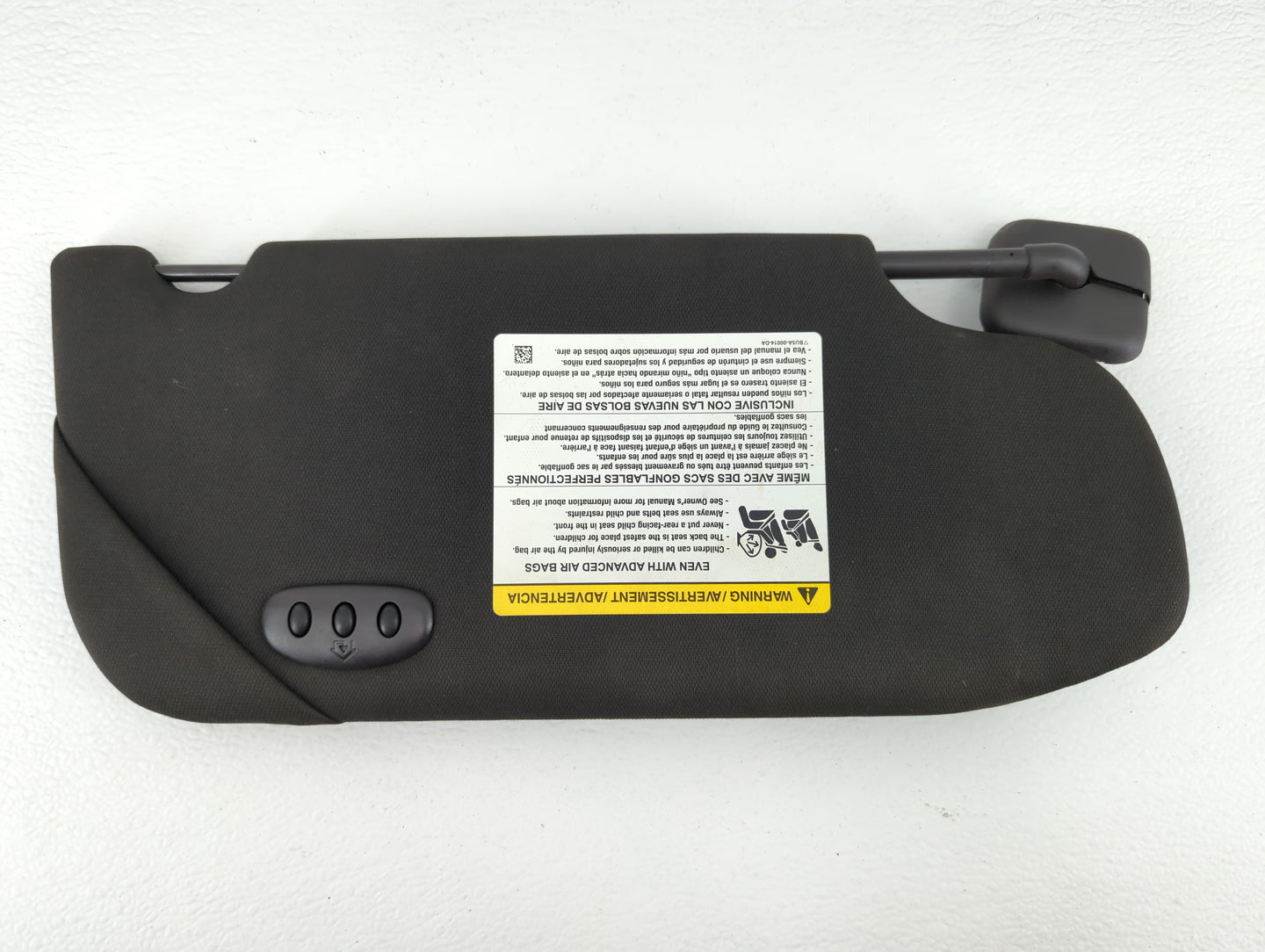 2013-2019 Ford Taurus Sun Visor Shade Replacement Passenger Right Mirror Fits OEM Used Auto Parts - Oemusedautoparts1.com