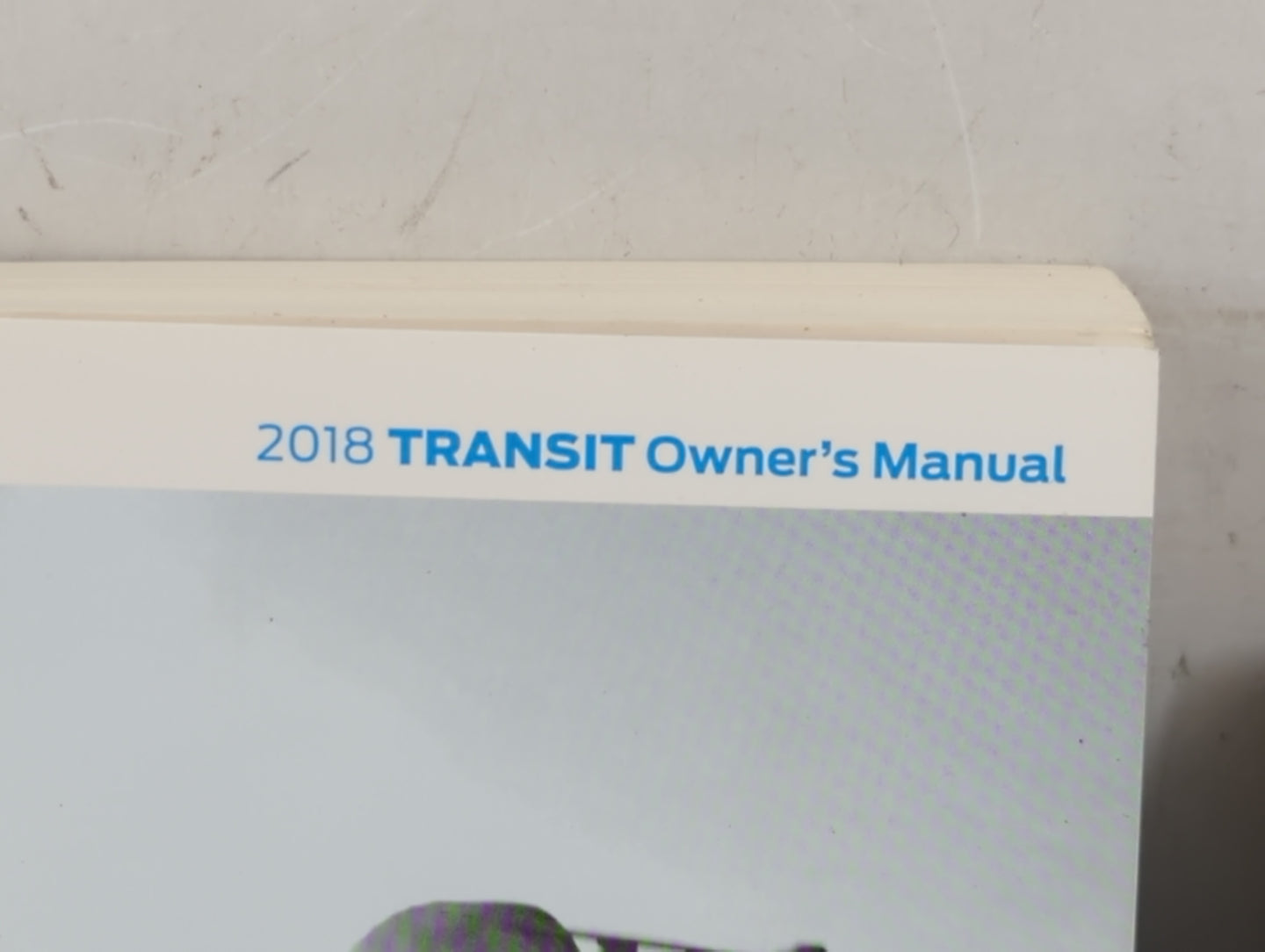 2018 Ford Transit Owners Manual Book Guide P/N:JK3J 19A321 AA OEM Used Auto Parts - Oemusedautoparts1.com