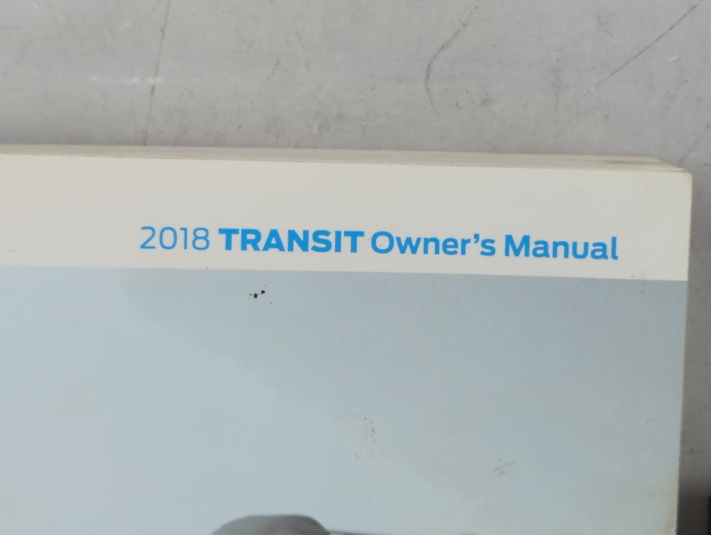 2018 Ford Transit Owners Manual Book Guide P/N:JK3J 19A321 AA OEM Used Auto Parts - Oemusedautoparts1.com