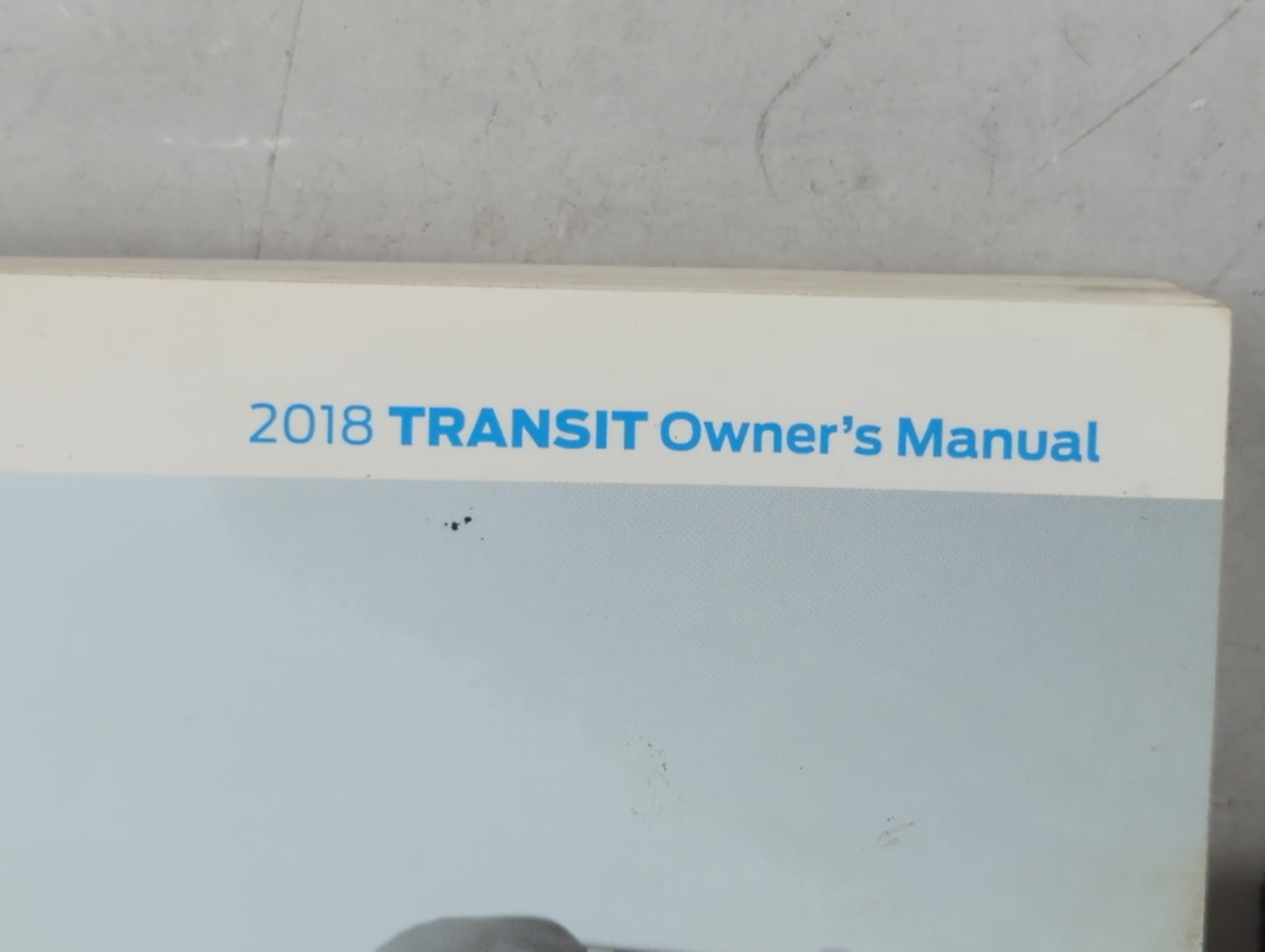 2018 Ford Transit Owners Manual Book Guide P/N:JK3J 19A321 AA OEM Used Auto Parts - Oemusedautoparts1.com