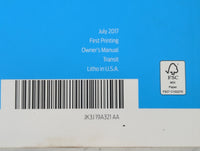 2018 Ford Transit Owners Manual Book Guide P/N:JK3J 19A321 AA OEM Used Auto Parts - Oemusedautoparts1.com