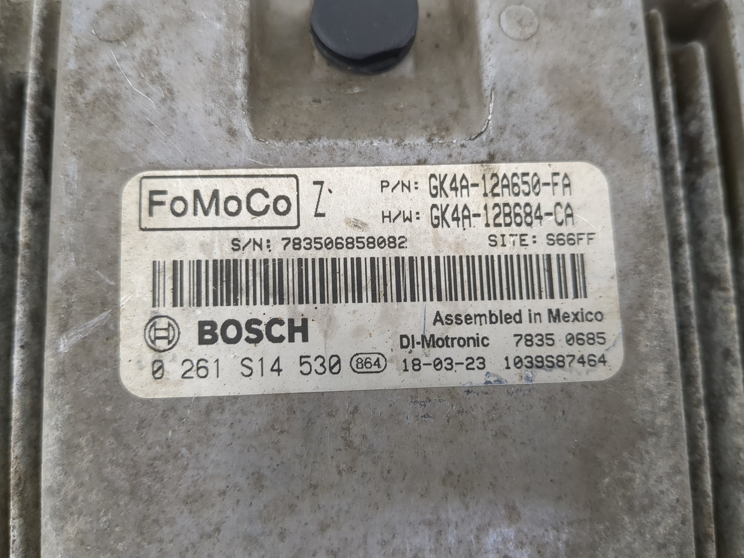 2016-2021 Ford Transit-250 PCM Engine Control Computer ECU ECM PCU OEM P/N:0 261 S14 530 Fits Fits 2016 2017 2018 2019 2020 