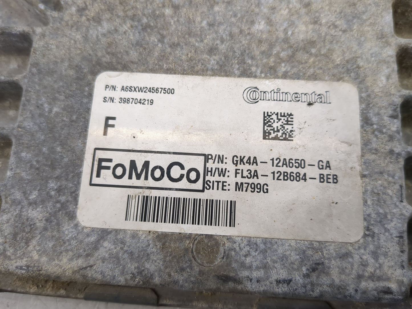 2016-2019 Ford Transit-250 PCM Engine Control Computer ECU ECM PCU OEM P/N:GK4A-12A650-GA A6SXW24567500 Fits OEM Used Auto P