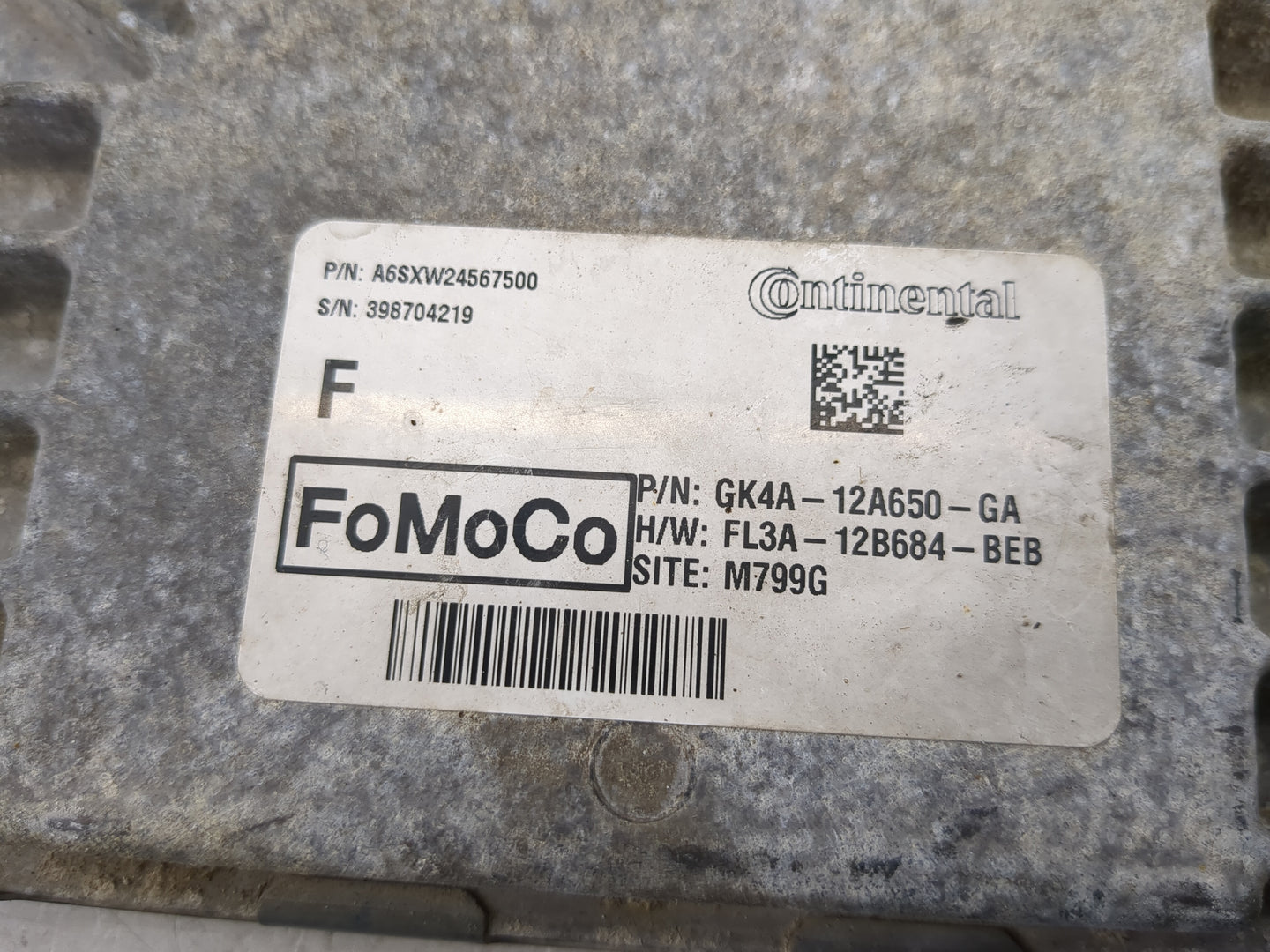 2016-2019 Ford Transit-250 PCM Engine Control Computer ECU ECM PCU OEM P/N:GK4A-12A650-GA A6SXW24567500 Fits OEM Used Auto P