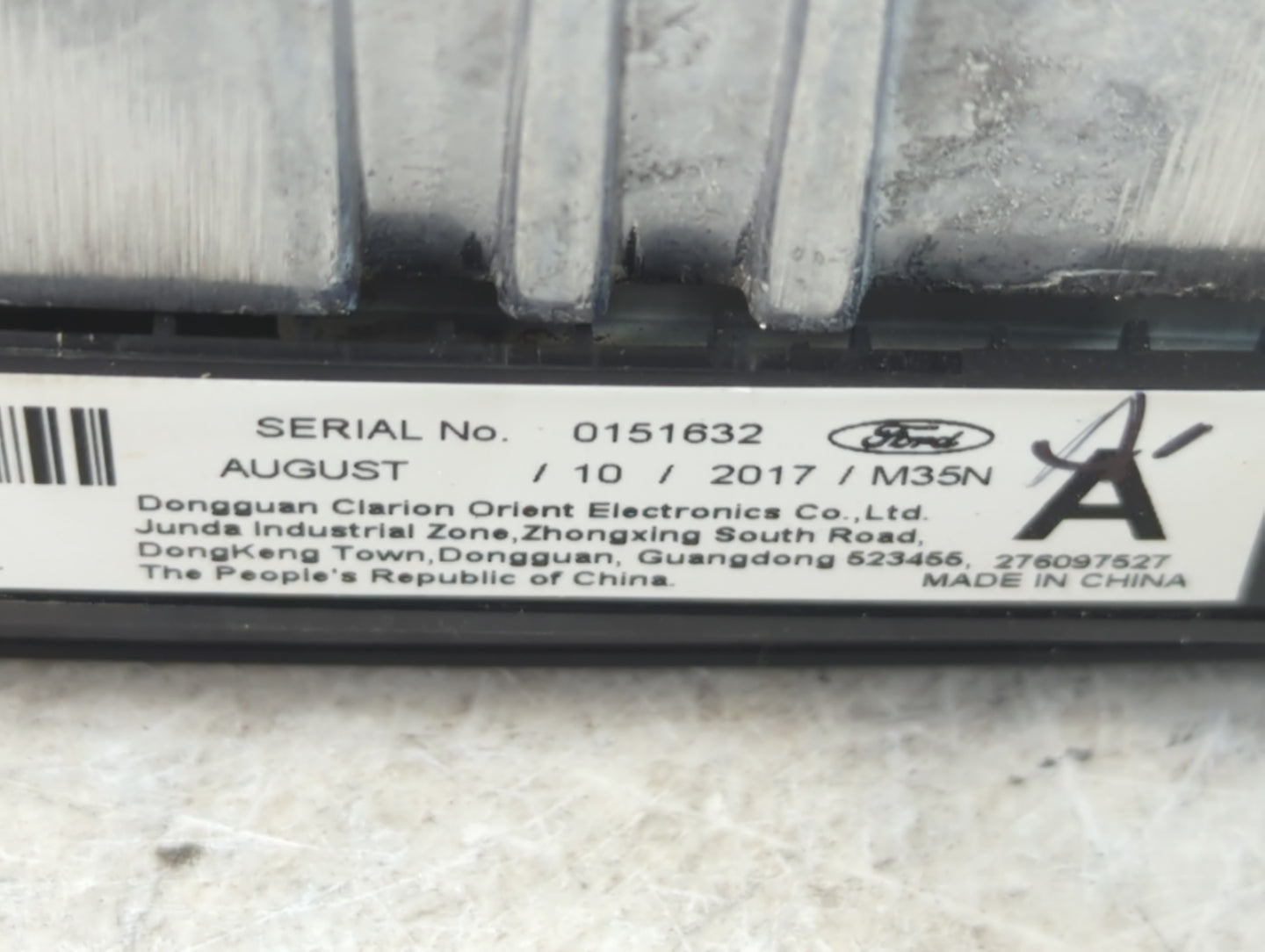 2016-2019 Ford Transit-250 Radio AM FM Cd Player Receiver Replacement P/N:BK31-V018B08 BCW Fits Fits 2016 2017 2018 2019 OEM
